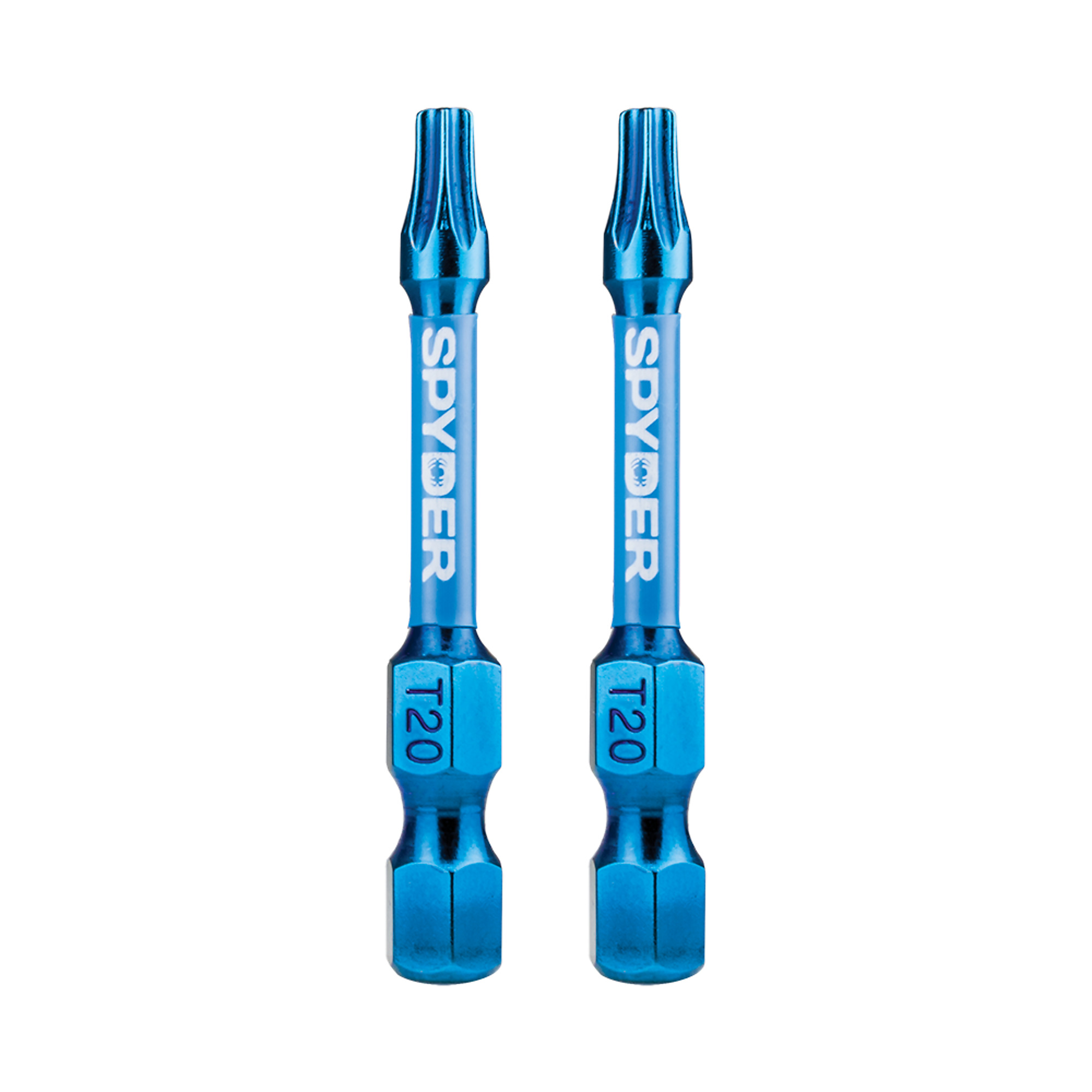 SPYDER Mach-Blue™, 2Pc 1/4in. X 2in. Mach-Blue Impact Driver Bit, T20 Included (qty.) 2 Model# 19053